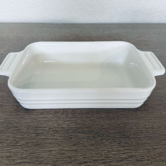 LeCreuset Rectangular Baking Dish White - Picture 1 of 4